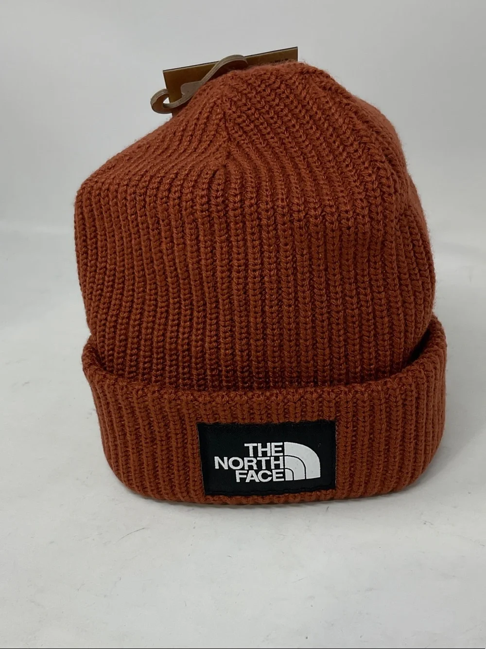 The North Face Rust Orange Ribbed Cuff Beanie